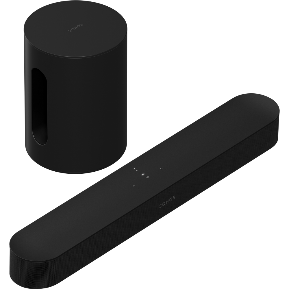Sonos Soundbar Beam Gen 2 ja SUB Mini kodukinokomplekt Must Sonos Soundbar Beam Gen 2 ja SUB Mini kodukinokomplekt - Image 1